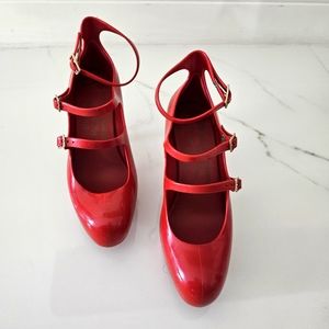 Vivienne Westwood Anglomania + melissa  Red heels